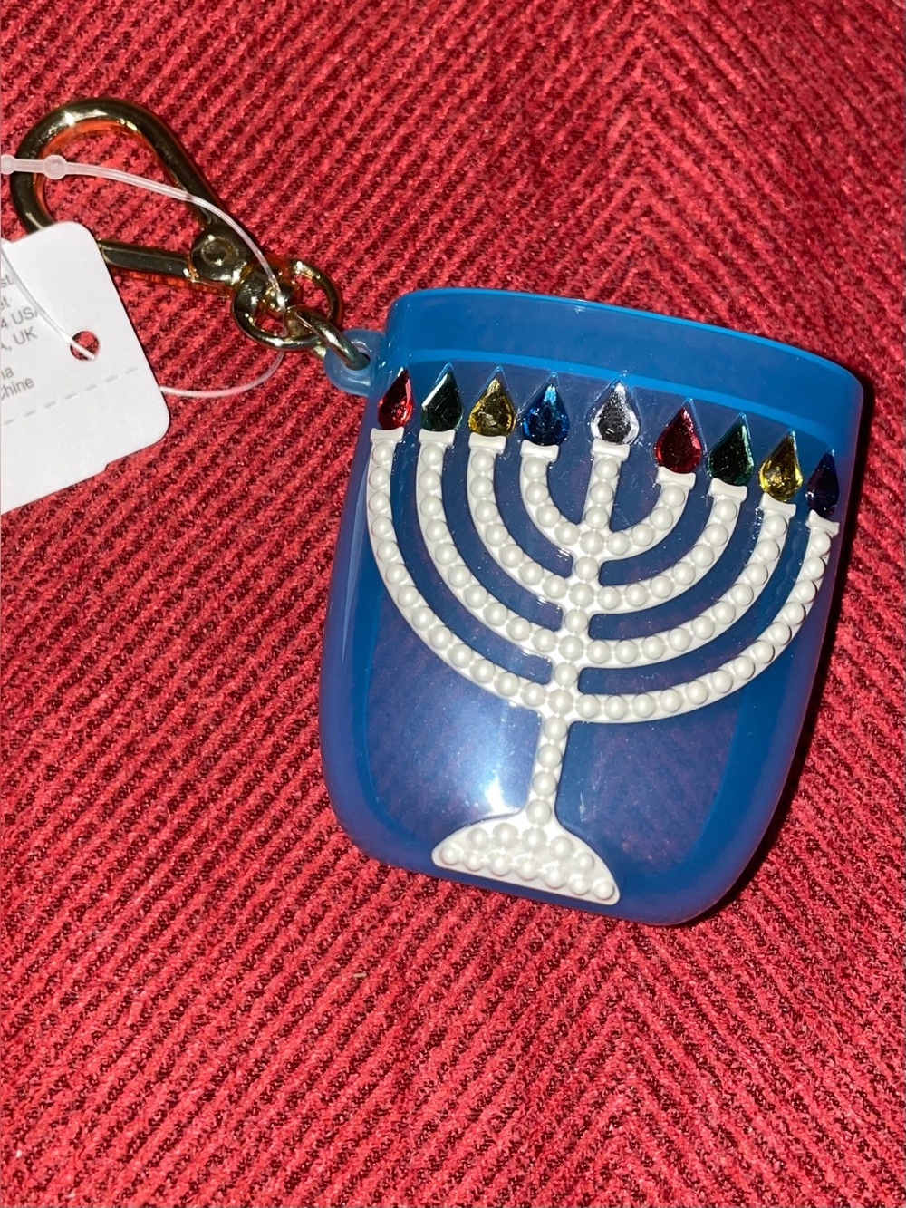 Bath & Body Works Hanukkah PocketBac Holder Keychain